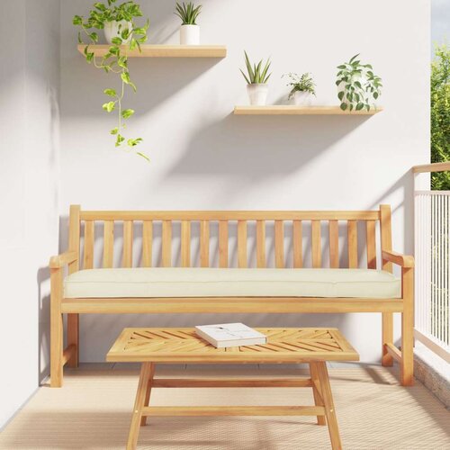 VidaXL vanjski jastučić Krem Poliester 200x40x8cm Izdržljivo Jastučić Slike