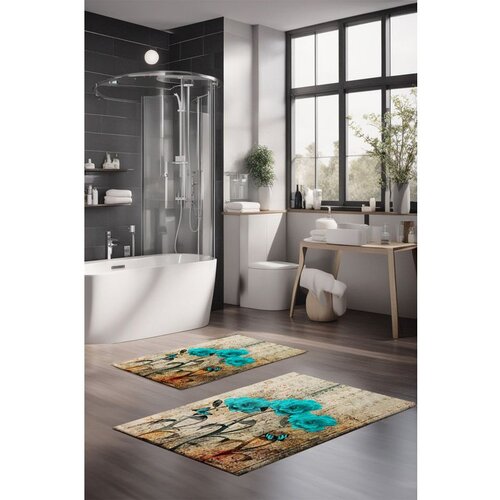  CT-5387 multicolor bathmat set (2 pieces) Cene