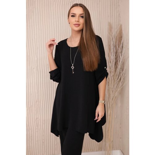 Kesi Włoski Set of blouse + pants with pendant black Cijene