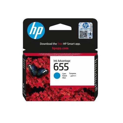 HP Kartu&scaron;a s črnilom 655, Cyan, standardna zmogljivost 600 strani, 1 kos Cene