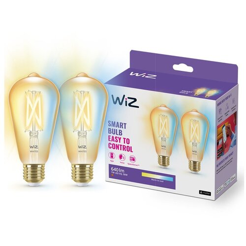 Wiz Filament žarnice v kompletu 2 ks z žarnico E27, 7 W – Cene