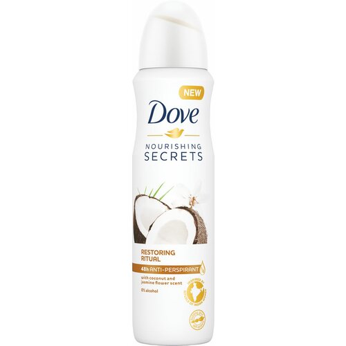Dove restoring ritual dezodorans za žene, coconut and jasmine, 150ml Slike