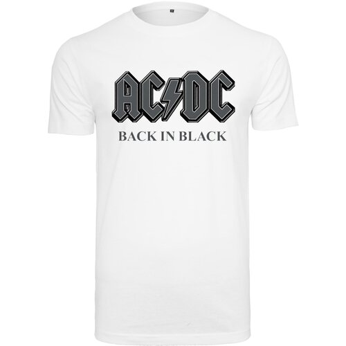 Merchcode ACDC Back In Black Tee white Slike