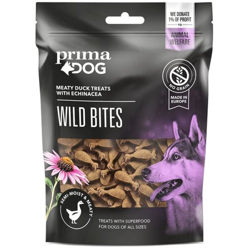 Prima Wild Bites - Duck and ehinacea 150g Cene