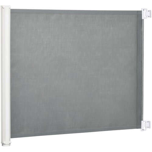 HOMCOM Varnostna vrata z zvlečno pregrado 115x82,5 cm siva, (5000234048) Cene