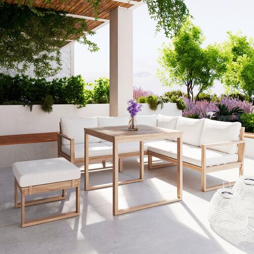 Bessagi Garden Lounge Garnitura Anouk, 3-Delno, Barva Akacije Slike