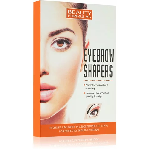 Beauty Formulas Eyebrow Shapers depilacijski trakovi za obrvi 4 kos