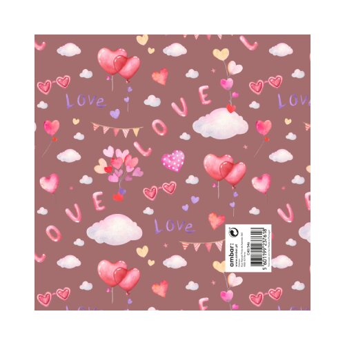 Ambar Ukrasni papir tabak - Classic, My Valentine Slike