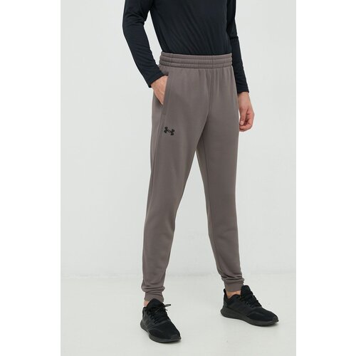 Under Armour Donji dio trenirke Armour Fleece za mu&amp;scaron;karce, boja: siva, glatki materijal Slike