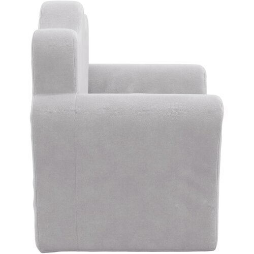  Dječja sofa svjetlosiva od mekanog pli&amp;scaron;a Slike