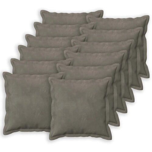  Presvlaka za jastuk 12 pcs HOUTEN Svjetlosiva 50 x 50 cm Bar&amp;scaron;un - Svjetlosiva 50 x 50 cm 12 Slike