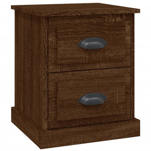 Maison Chic Nočna omarica - Nočna miza rjav hrast 39x39x47,5 cm inženirski les, (21690509) Cene
