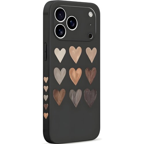 Oem Pnakqil zaštitna futrola Hearts za Apple iPhone 17 Pro Max - Crna Cene