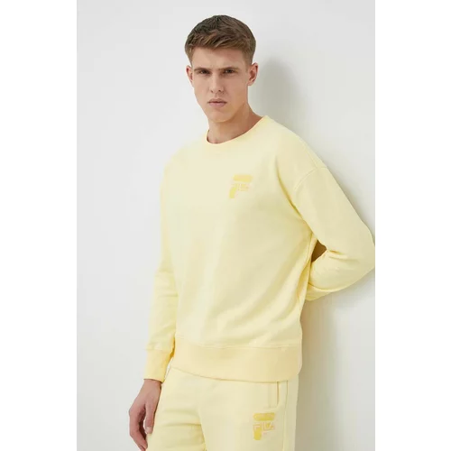 Fila Bombažen pulover moška, rumena barva