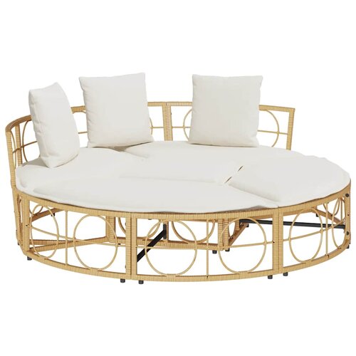 Maison Chic Zunanja lounge postelja brez baldahina Poly Rattan, (22043194) Cene