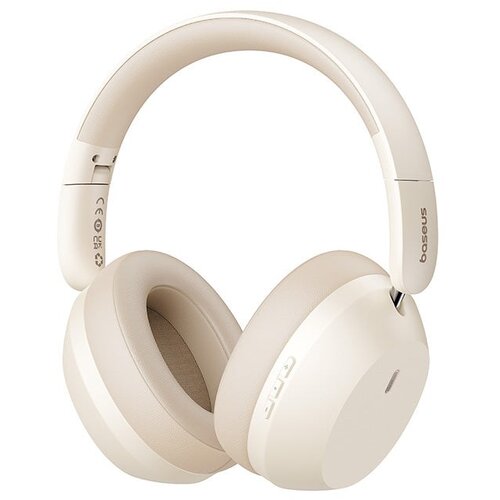 Baseus Bass 35 Max Headphones Wired &amp;amp; Wireless Head-band Music USB Type-C Bluetooth Beige Slike