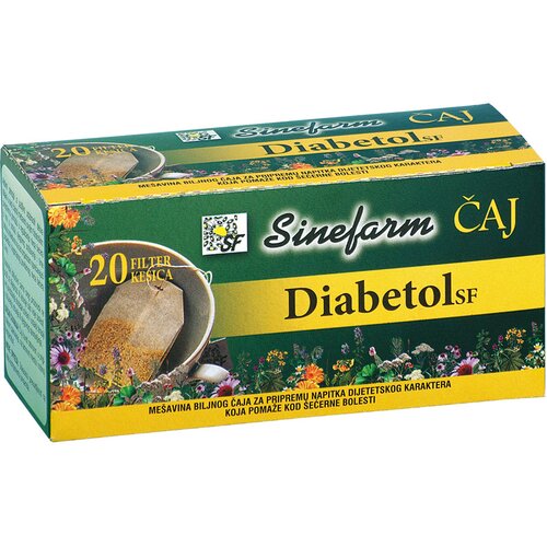 Sinefarm Čaj protiv &scaron;ećerne bolesti Diabetol 30 g Cene