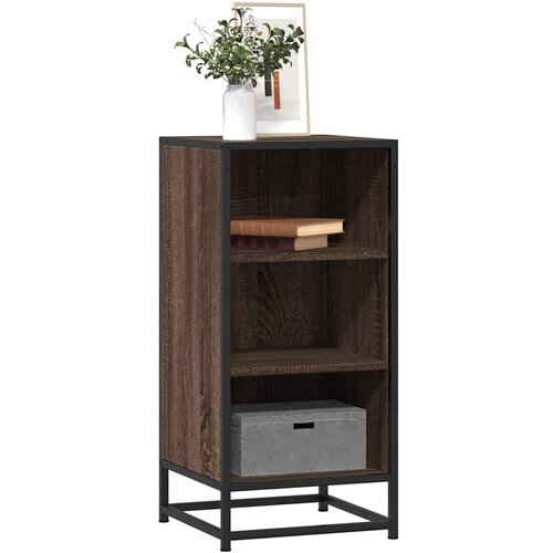 vidaXL Komoda boja hrasta 35,5x35x76 cm konstruirano drvo i metal Cijene
