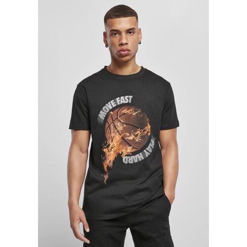 MT Men Burning BBball Tee Black Cene