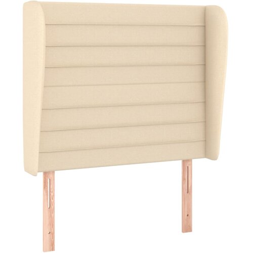 Maison Chic vzglavna omarica - nočna omarica - posteljna omarica z ušesi krem 103x23x118/128 cm blago, (21709198) Cene