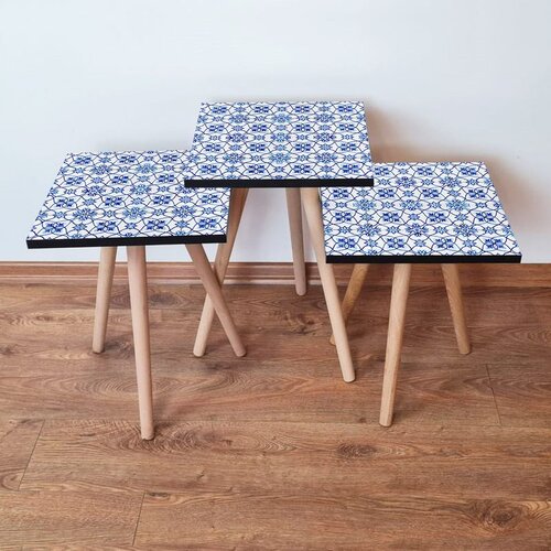 Hanah home set stolića za kafu 3Shp37, 3 dijela, šareni Cene