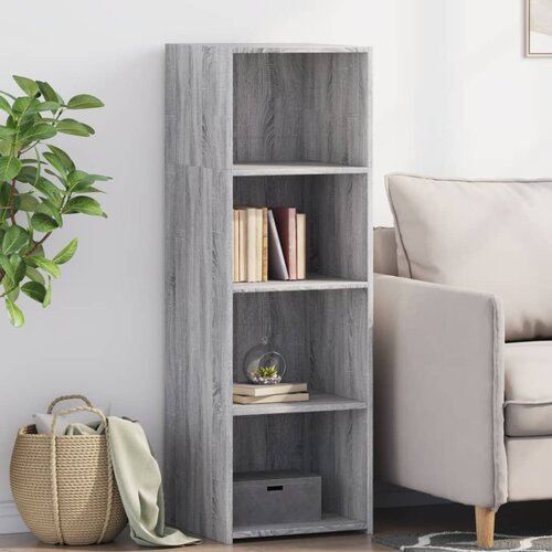 vidaXL Visoka omara siva sonoma 40x41x124 cm inženirski les Cene