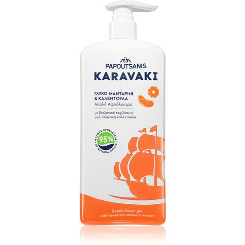 PAPOUTSANIS Karavaki Mandarine-Calendula gel za prhanje 750 ml Slike