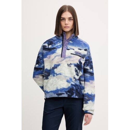 Columbia Flis HELVETIA II PRINTED CROPPED HALF SNAP FLEECE Modra Cene