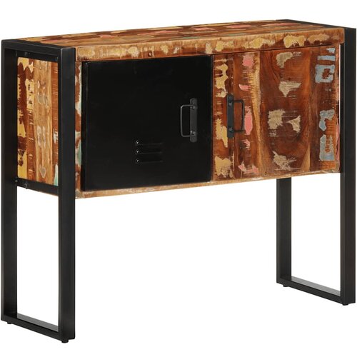 VidaXL Konzolni ormarić Vi&amp;scaron;ebojni 90x35x75 cm Obrađeno puno drvo Slike