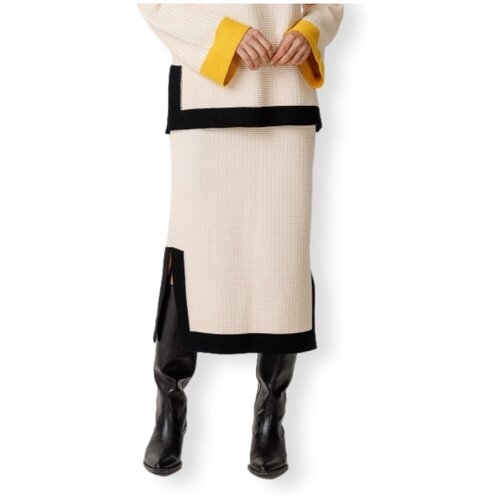 SKFK Krila Gilda-Gots Skirts - Cream Črna Cene