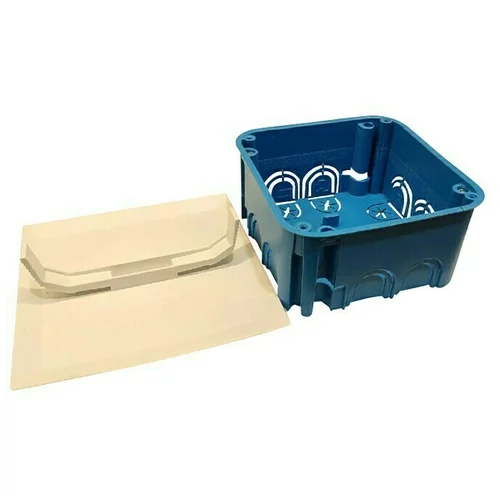 EXTEH Priključna kutija za gips kartonske ploče (Plave boje, 95 x 95 mm, Plastika)