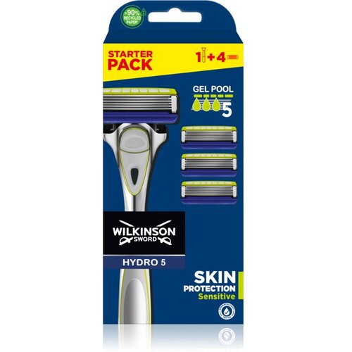 Wilkinson Sword Hydro5 Skin Protection Sensitive brivnik + nadomestne britvice 4 kos 1 kos Cene