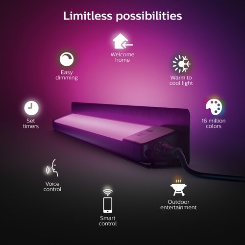 Philips LED RGBW spolja&amp;scaron;nje svetlo Hue AMARANT WACA LED/20W/24V IP65 Slike