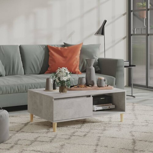 VidaXL Klubska mizica betonsko siva 90x60x35 cm iverna plo&amp;scaron;ča Slike