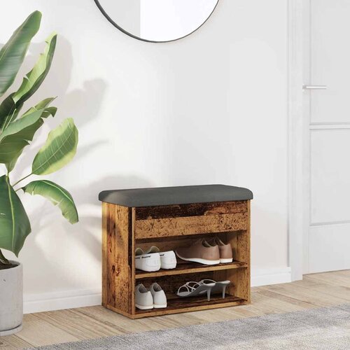 vidaXL Klupa za cipele staro drvo 62x32x50 cm konstruirano drvo Cijene