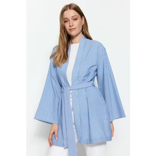 Trendyol Kimono & Kaftan - Blue - Relaxed fit