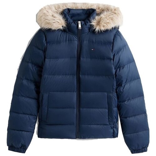 Tommy Jeans Pla&amp;scaron;či BASIC HOODED DOWN JA Modra Slike