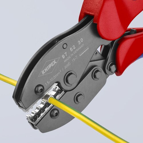 Knipex kle&amp;scaron;ta za krimpovanje PreciForce&amp;reg; za neizolovane konektore 1,5 - 10,0 mm&amp;sup2; (97 52 30) Slike