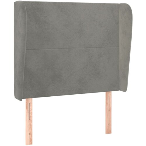 Maison Chic vzglavna omarica - nočna omarica - posteljna omarica z u&amp;scaron;esi svetlo sivo 93x23x118/128 cm žamet, (21709345) Slike