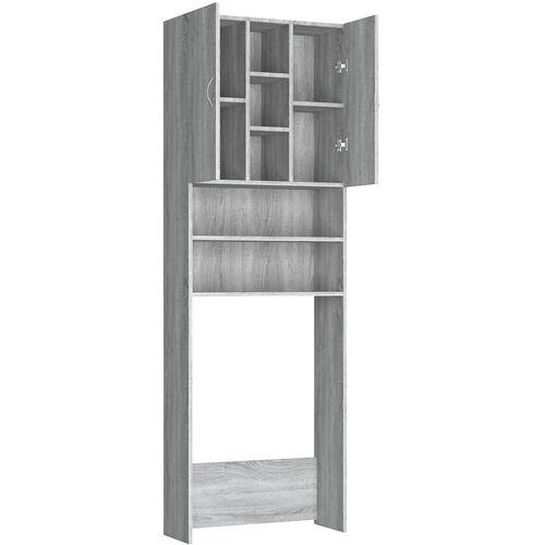  Ormarić za perilicu rublja boja hrasta sonome 64x25,5x190 cm Sivi hrast sonoma Slike