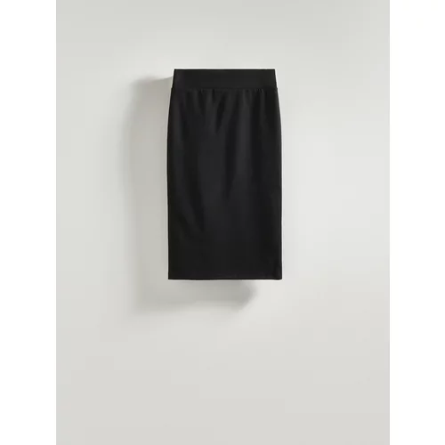 Reserved - Obična midi suknja - crno