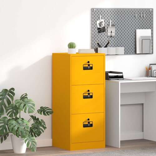 Kabinet za datoteke s ladicama Žuta 45,5 x 42 x 106,5 cm Cijene