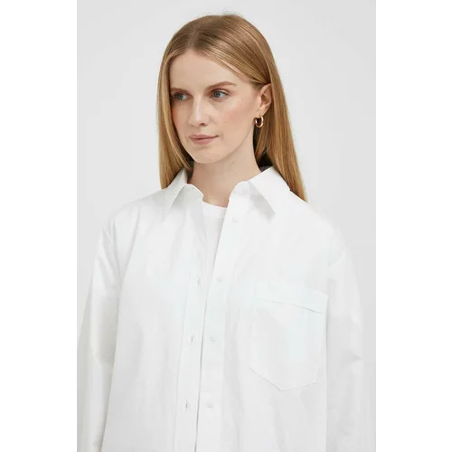 Tommy Hilfiger Bombažna srajca ženska, bela barva