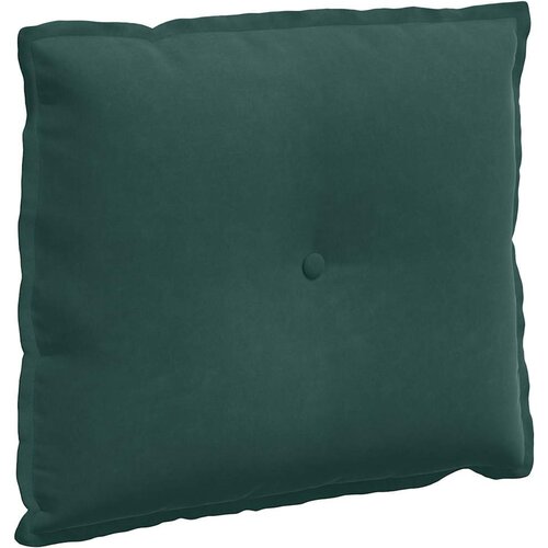 vidaXL Poglavni vzglavnik Temno zelena 60 x 50 cm Žametna tkanina Cene