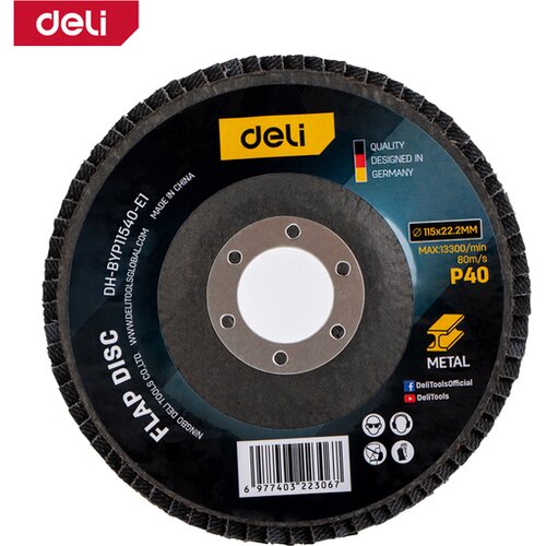 Deli Lamelarni brusni disk AL 115mm G40 EDH-BYP11540-E1 Cene