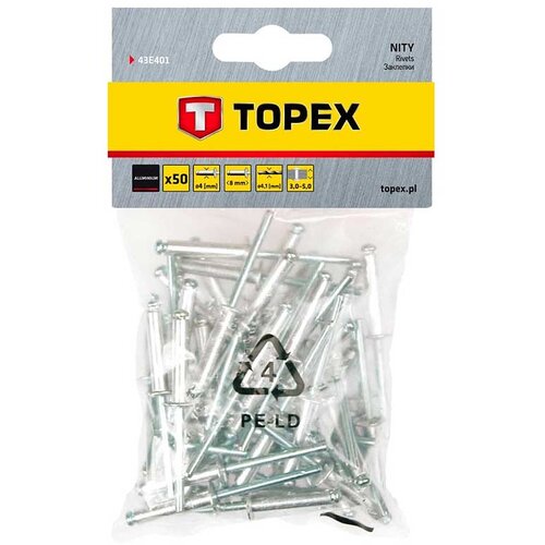  Zakovice aluminijske 4x8 50 kom Topex Cijene
