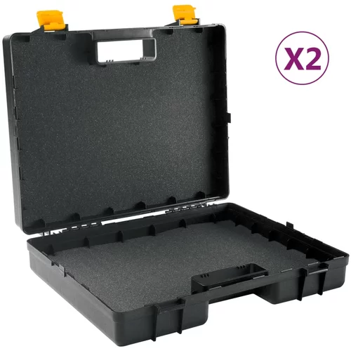 vidaXL Univerzalni kovček za orodje s penasto gumo 2 kosa polipropilen