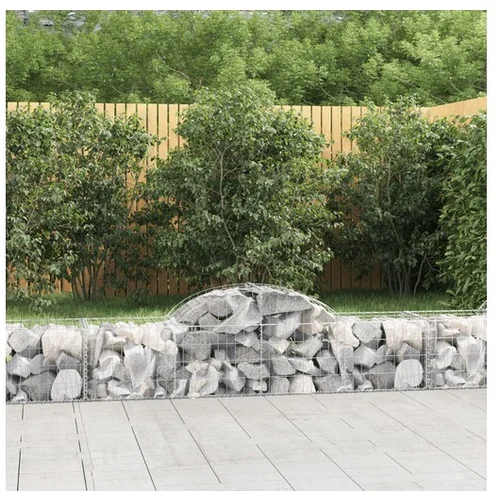 vidaXL obokane gabion košare 40 kosi 200x50x40/60 cm pocinkano železo