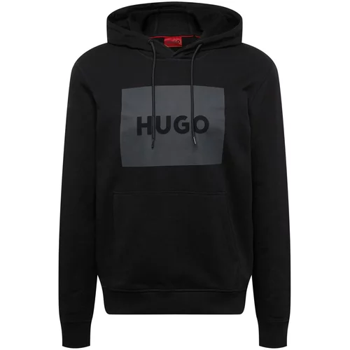 Hugo Sweater majica 'Duratschi' tamo siva / crna