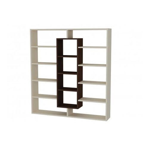 Woody Fashion polica za knjige Ample Birch Wenge Cene